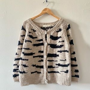 Anthropologie Sleeping On Snow Wool Mohair Blend Button Front Cardigan Sweater